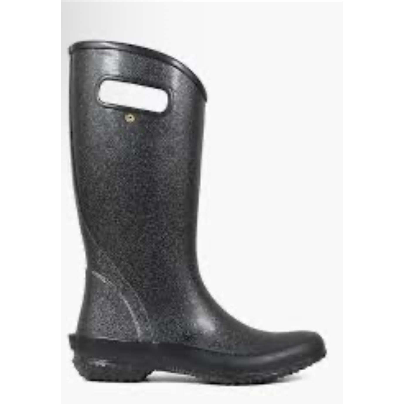 Bogs Rainboot Glitter Boots Black Youth Size 1 Sparkle